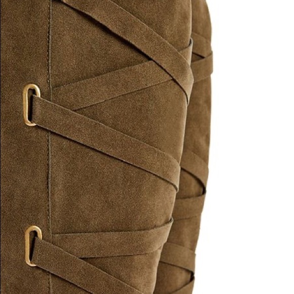 Olive Wide-Calf Boot - Picture 3 of 8